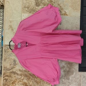 Small Pink Never a WallFlower Top.